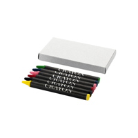 Ayo 6-piece coloured crayon set