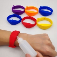 Squeezy sanitiser silicon wristband