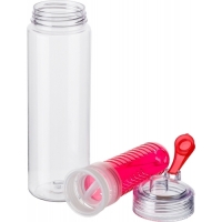 Drinking bottle (650 ml) with fruit infuser.
