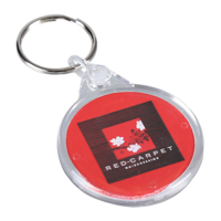 Acrylic Round Keyring