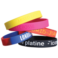 Silicone Wristbands Debossed and Infilled