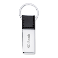 RECTANGLO - PU and metal key ring