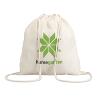 100gr/m² cotton drawstring bag