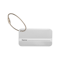 Aluminium luggage tag