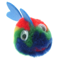 Printed Furry Fish Bug