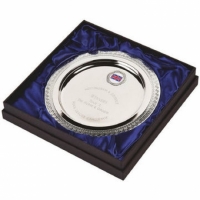 Silver Plated Salver in Presentation Case with recess for Sticker