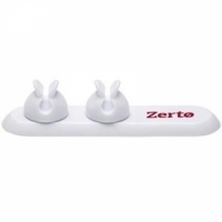 2 CLIP CABLE QUACK in White