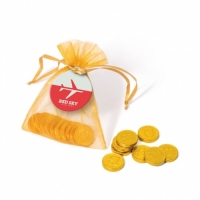 Organza Bag - Chocolate Coins