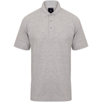Uneek Heather Grey Polo Shirt