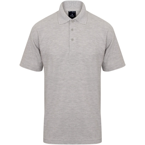 Uneek Heather Grey Polo Shirt | Merchandise Ltd