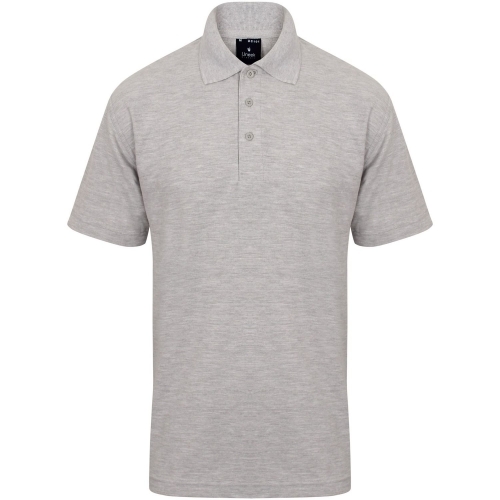 Uneek Heather Grey Polo Shirt